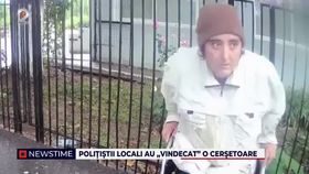 Polițiștii locali au „vindecat” o cerșetoare. Când i-a văzut pe oamenii legii, femeia și-a revenit în simțiri: „Hai să facem o minune!”